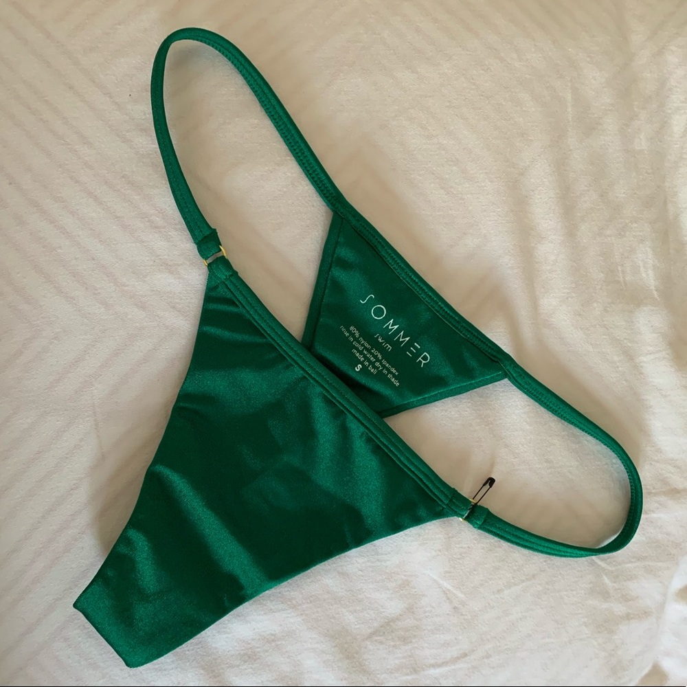 SOLD Sommer Swim Emerald Green Jane Bikini Bottoms